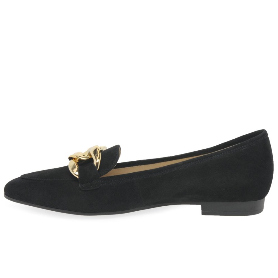 Carol Dames Chaussures Gabor | Daim Noir Exclusif